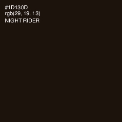#1D130D - Night Rider Color Image